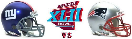 Giants vs Patriots in Super Bowl XLII