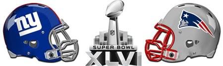 NY Giants vs New England Patriots Super Bowl 46