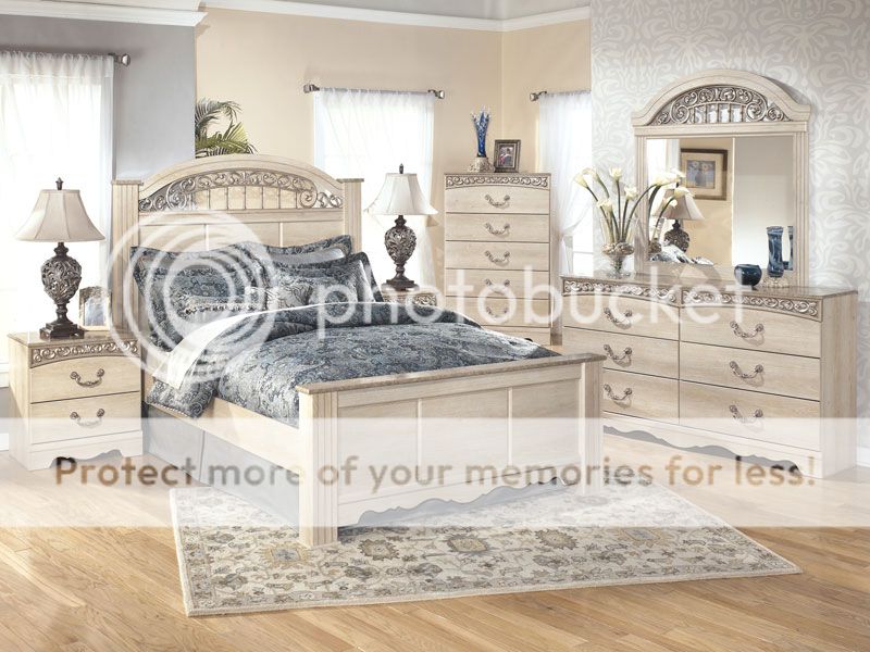 details about new traditional cottage white bedroom furniture - 5pcs queen  panel bed set ia15