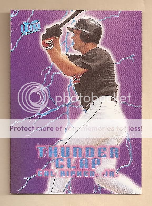   Ripken Jr 1996 Fleer Ultra Thunder Clap #17 ORIOLES BV $40 RARE  