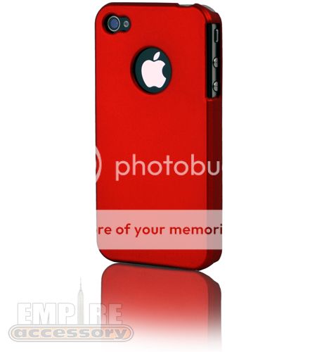 RED ULTRA THIN SLIM HARD CASE COVER for iPhone 4 4S Att Verizon Sprint 