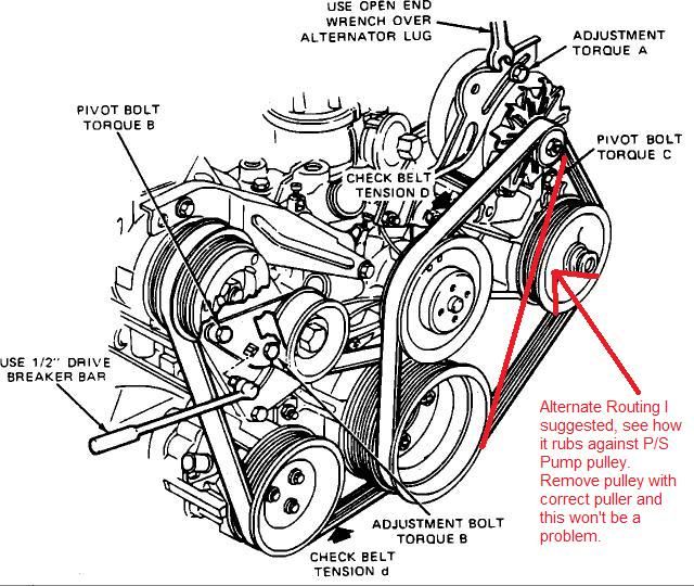 Ford focus alternator belt tool #8