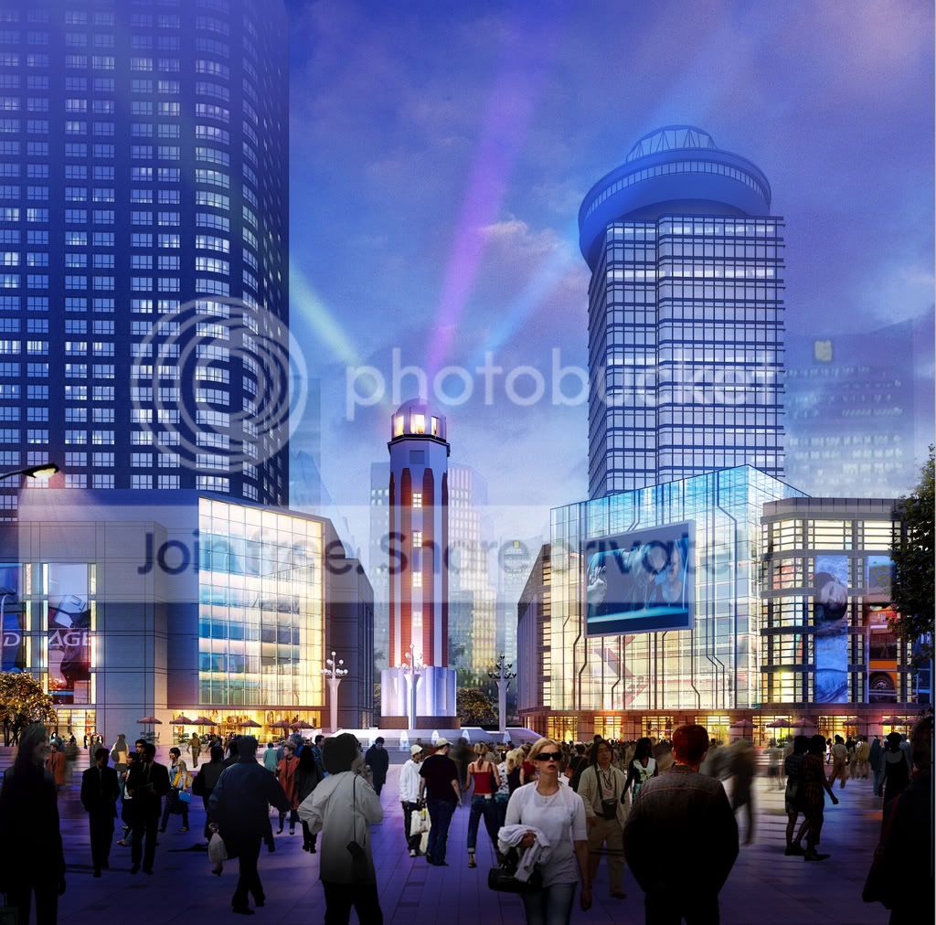 杨子岛群楼 商业大厦群楼改造效果图