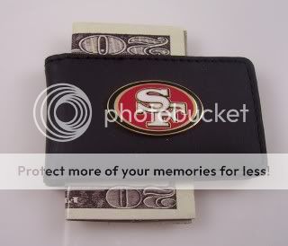 San Francisco 49rs money clip black Black magnetic  